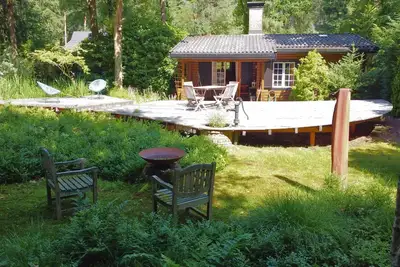 Image de Cozy forest house fireplace crackling