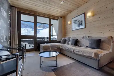 Image de Appartement lumineux, skis aux pieds avec Wifi