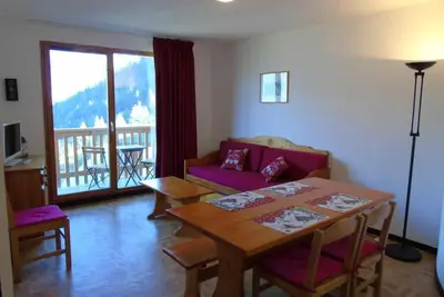 Image de 7ème étage, vue vallée, balcon, télévision, casier à ski, 32m², Valfréjus