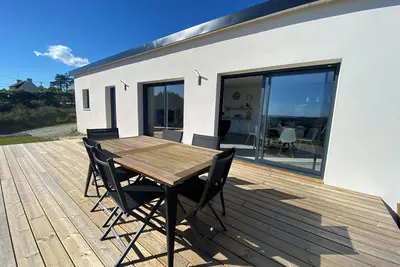 Image de Maison neuve avec vue panoramique entre terre et mer pour 6 pers. à Crozon