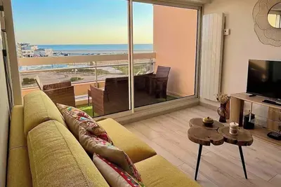 Le rêve bleu de Jeanne et Marie - vue mer balcon proche du Touquet-Paris-Plage
