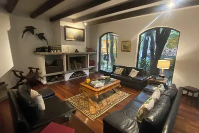 Image de House among trees.