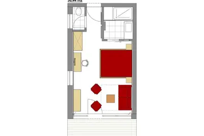 Double room Schneestern Süd Longstay - Berghotel Körbersee