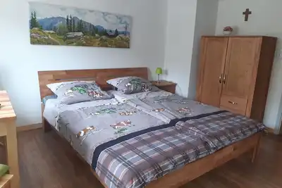 Image de Double-Salle de bain privée séparée-Vue sur la campagne-Primelzimmer