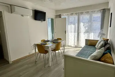 Image de Appartement cosy 2 pièces, 4 pers, plage à 100m, clim, balcon, animaux admis