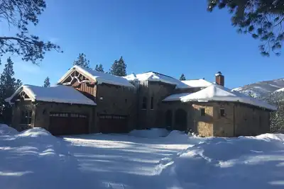 Executive Riverfront Mountain Retreat With Indoor Pool, Hot Tub, & Private Pond