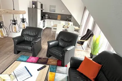 Image de Vacation apartment \"Nautilus\" Papenburg roof terrace Ebk new building 74 sqm Free Wifi 2 bedrooms