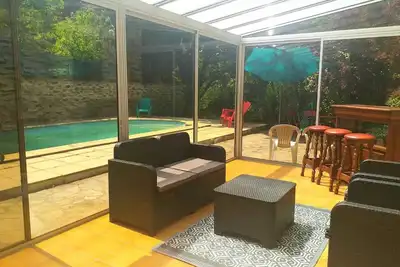Image de Superbe gîte Pyrénées-Orientales 6-11Personnes et piscine. Mer et Montagne 30min
