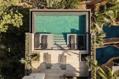 Image de Bright studio w/balcony, Ac, Wifi, Rooftop with Infinity Pool and FirePit