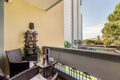 Image de Appartement 'Sunset Troia Beach' avec vue sur la mer, Wi-Fi et climatisation