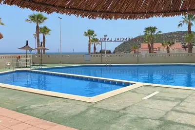 Image de Accessible apartment 50 metres to beach, large communal pool, sea view balcony