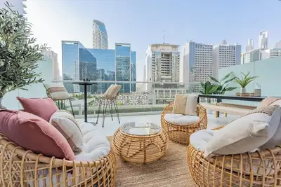 Image de StayShort - Bali-inspired 1-Bedroom Apartment for 4 in Business Bay!