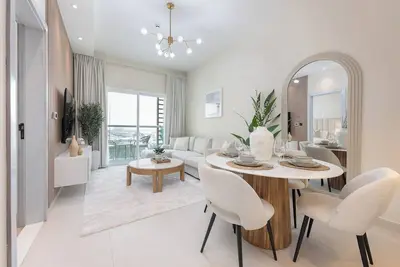 Image de StayShort - Elegant 1-Bedroom Apartment in Jumeirah Village Triangle with Balcon