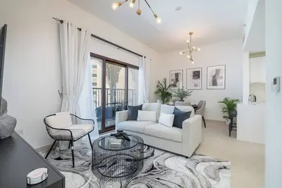Image de Cool and aesthetic 1-Bedroom perfect for 4 in Jumeirah Golf Estates!