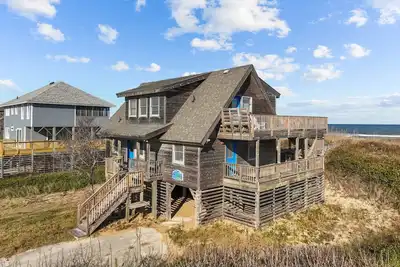 Experience Oceanfront living at 2502 - Water's Edge in Duck, Nc, perfect for up to 10 guests.