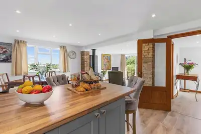 Deal's Hidden Treasure Log Burner with Pegwell Bay Views