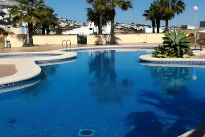 Villa 'Olivos' avec vue sur mer, Wi-Fi et climatisation