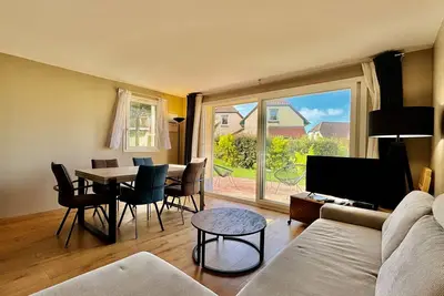 Maison de vacances 'Les Pins Stella Plage' avec terrasse privée, Wi-Fi et climatisation
