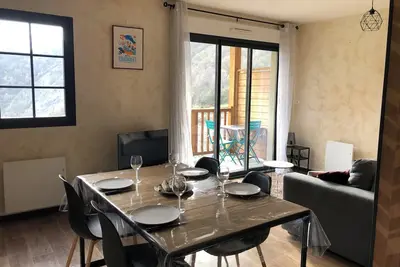 Appartement cosy barèges avec vus sur le couché de soleil et les montagnes