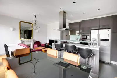 Image de Design & Climatisé - 2br - Cuisine équipé