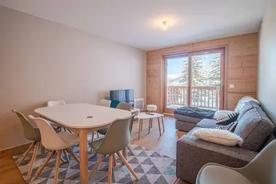 Image de Appartement neuf 6 pers, pied de pistes avec parking, Valmorel