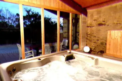 Image de Maison de vacances 'Fonte Do Barro Y Spa Opcional' avec vue sur la montagne, piscine privée et Wi-Fi