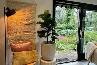 Image de StayatSas Pippa, in the middle of the forest, use of swimming pool, by the pond