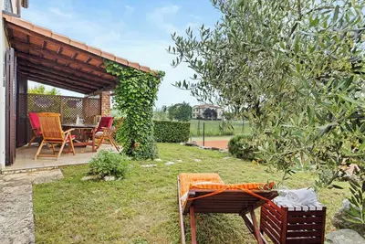 Image de Crogo Sole Gedici, Crogo Sole Gedici: Ferienwohnung in Istrien mit großem Gemeinschaftspool, Meerbli