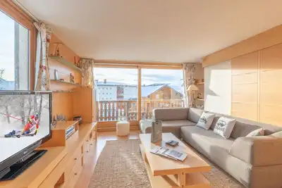 Image de Appartement spacieux à Huez avec parking pour 6 personnes