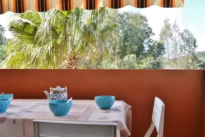 Image de Studio cabine 4 pers avec piscine, tennis et accès direct plage - Bormes-les-Mimosas