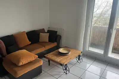 Image de Grand appartement, deux chambres, trois lits doubles et parking sécurisé