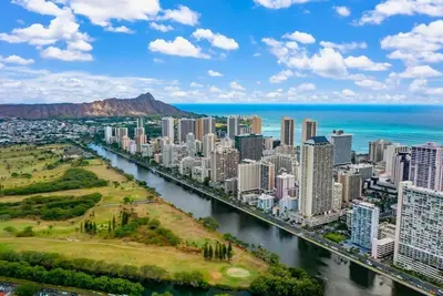 Image de Honolulu ocean view 1-bedroom apartment with Ac, fitness room, WiFi