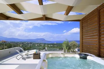 Image de Luxury SeaViews Crete Villa | Villa Elysian | 4 bedroom villa | Private Pool | Chania - Kokkino Chorio