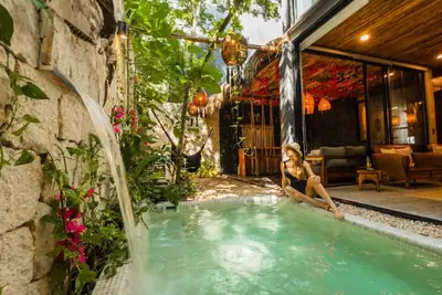 Image de Villa/Private Pool/ Bar/ 6  min Beach-2 Min Cenote