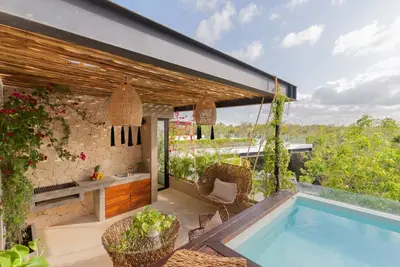 Image de Ph Private Pool&Rooftop/5 Min Cenotes/12 Min Beach