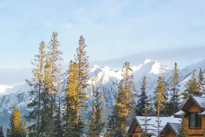 Image de In Alberta's Bow Valley, Skiing, Sledding, Snowboarding, Banff National park.