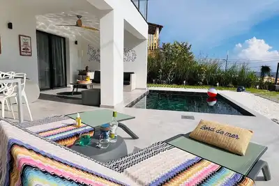 Image de Le BÔ Diamant Garden - appartement de luxe avec piscine privée, jardin & vue mer