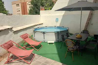 Image de Maison de vacances 'Maison avec Jardin, Parking' avec vue sur la montagne et climatisation