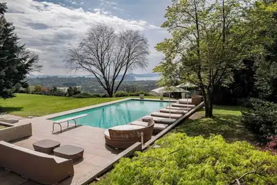 Italian Lakes villa with heated pool