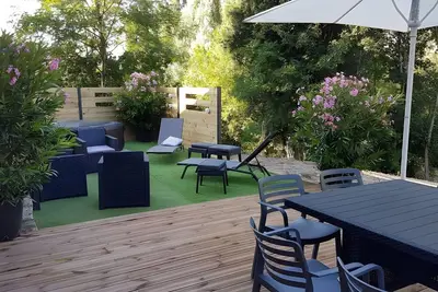 Image de Maison de vacances 'Maison Avec Piscine Et Remous' avec piscine privée, terrasse privée et Wi-Fi