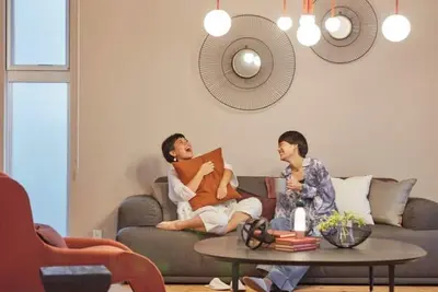 Image de A luxurious inn with a coralcolored interiorEmer / Miyakojima Okinawa