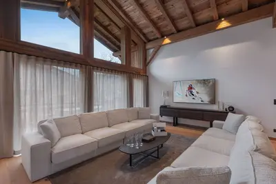 Image de Chalet luxe à Megève avec piscine, sauna et cinéma