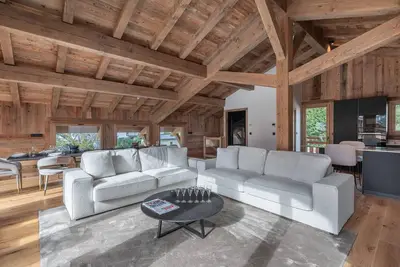 Image de Chalet avec piscine et spa proche centre Megève