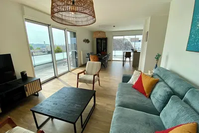 Image de T4 neuf 95m2 pour 6 personnes Arzon, entre centre bourg et port du Crouesty