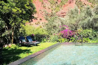 Image de Maison d'hôtes avec piscine, au bord de l'eau, Vallée de l'Ourika