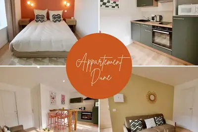 Image de D-Day Suites: Dune 35m² Centre Ville - 4 pers/2min de la gare/15min d'Utah Beach