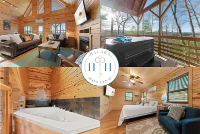 Image de Mnt. View Cabin Near River w/ Hot Tub + Fire Pit Sleeps 10