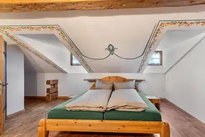 Image de Chambre 'Fuchswirt 04 - Doppelzimmer' avec vue sur la montagne, jardin partagé et Wi-Fi