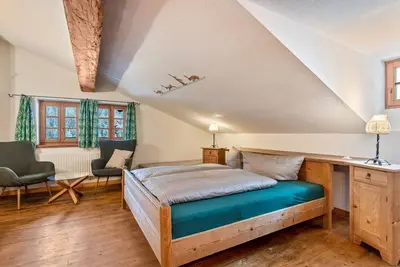 Image de Chambre 'Fuchswirt 03 - Doppelzimmer' avec vue sur la montagne, jardin partagé et Wi-Fi