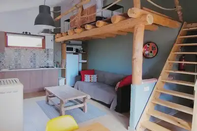 Romantic duplex apartment in the mountains with pool and amazing views